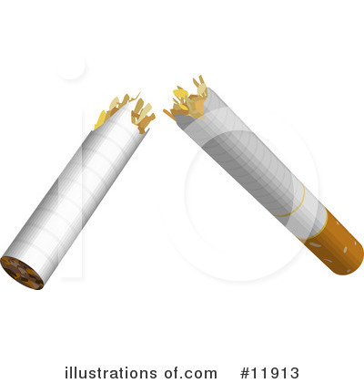 Cigarette Clipart #11913 by AtStockIllustration