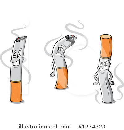 Royalty-Free (RF) Cigarette Clipart Illustration by Vector Tradition SM - Stock Sample #1274323