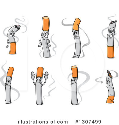 Royalty-Free (RF) Cigarette Clipart Illustration by Vector Tradition SM - Stock Sample #1307499