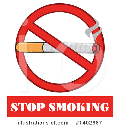 No Smoking Clipart #1402687 by Hit Toon
