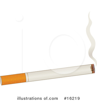 Royalty-Free (RF) Cigarette Clipart Illustration by Maria Bell - Stock Sample #16219