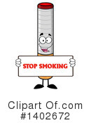 Cigarette Mascot Clipart #1402672 by Hit Toon