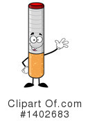 Cigarette Mascot Clipart #1402683 by Hit Toon
