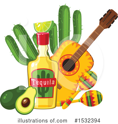 Saguaro Cactus Clipart #1532394 by Vector Tradition SM
