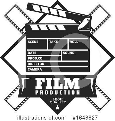 Clapper Clipart #1648827 by Vector Tradition SM