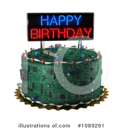 Royalty-Free (RF) Circuit Board Clipart Illustration by stockillustrations - Stock Sample #1089261