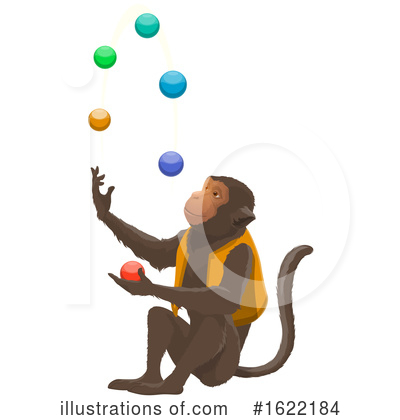 Monkey Clipart #1622184 by Vector Tradition SM