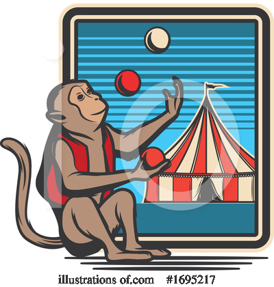 Monkey Clipart #1695217 by Vector Tradition SM