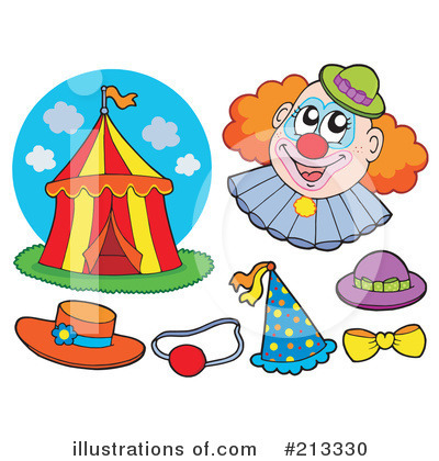 Royalty-Free (RF) Circus Clipart Illustration by visekart - Stock Sample #213330