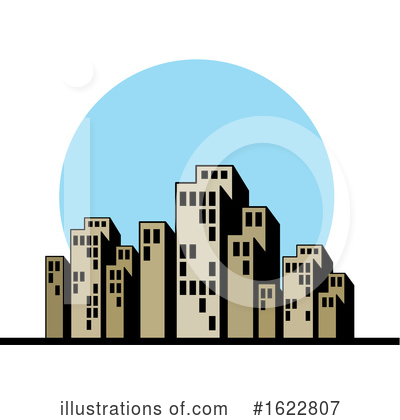 Skyscrapers Clipart #1622807 by Lal Perera