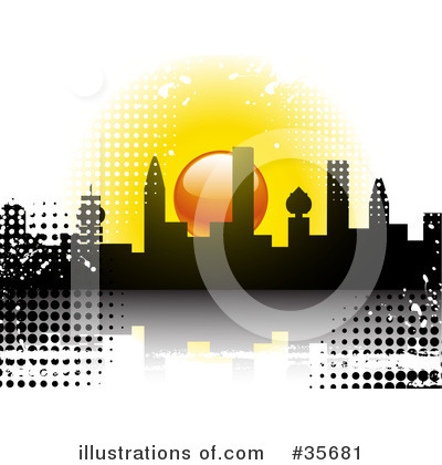Royalty-Free (RF) City Clipart Illustration by elaineitalia - Stock Sample #35681