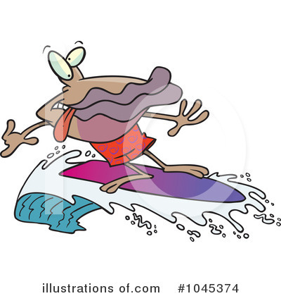 Surfing Clipart #1045374 by toonaday
