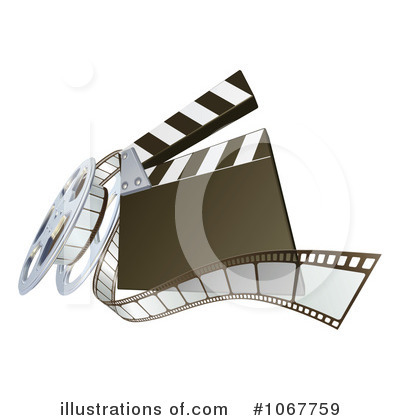 Clapperboard Clipart #1067759 by AtStockIllustration