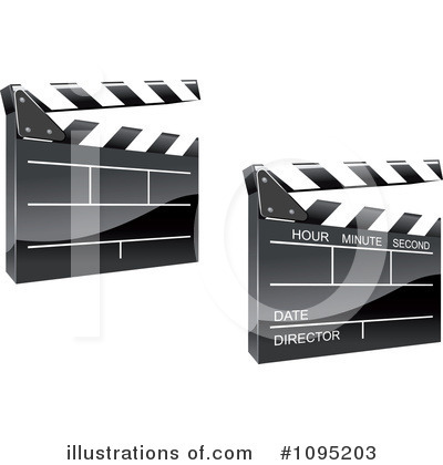 Royalty-Free (RF) Clapper Clipart Illustration by Vector Tradition SM - Stock Sample #1095203