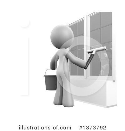 Window Cleaner Clipart #1373792 by Leo Blanchette