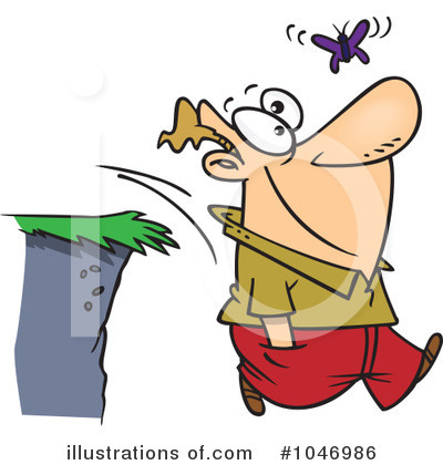 Royalty-Free (RF) Cliff Clipart Illustration by toonaday - Stock Sample #1046986