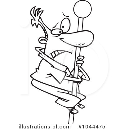 Royalty-Free (RF) Climbing Clipart Illustration by toonaday - Stock Sample #1044475