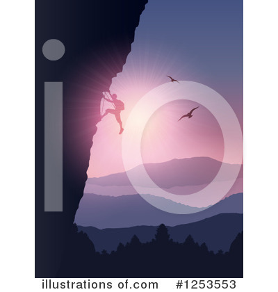 Royalty-Free (RF) Climbing Clipart Illustration by KJ Pargeter - Stock Sample #1253553