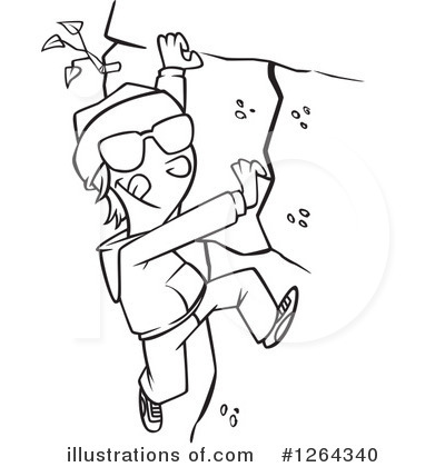 Rock Climbing Clipart #1264340 by toonaday