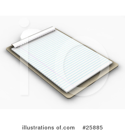 Royalty-Free (RF) Clipboard Clipart Illustration by KJ Pargeter - Stock Sample #25885