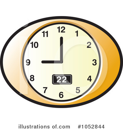 Royalty-Free (RF) Clock Clipart Illustration by Lal Perera - Stock Sample #1052844