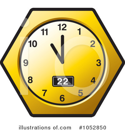 Royalty-Free (RF) Clock Clipart Illustration by Lal Perera - Stock Sample #1052850
