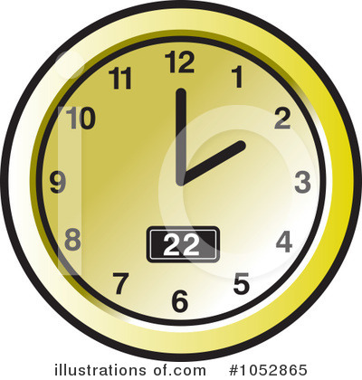 Royalty-Free (RF) Clock Clipart Illustration by Lal Perera - Stock Sample #1052865