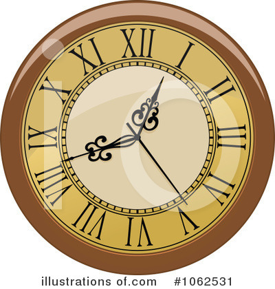 Royalty-Free (RF) Clock Clipart Illustration by Vector Tradition SM - Stock Sample #1062531