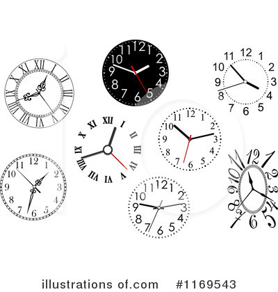 Royalty-Free (RF) Clock Clipart Illustration by Vector Tradition SM - Stock Sample #1169543
