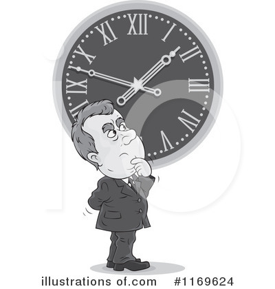 Royalty-Free (RF) Clock Clipart Illustration by Alex Bannykh - Stock Sample #1169624