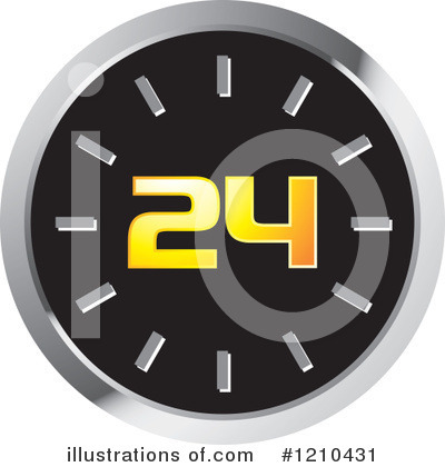 Royalty-Free (RF) Clock Clipart Illustration by Lal Perera - Stock Sample #1210431
