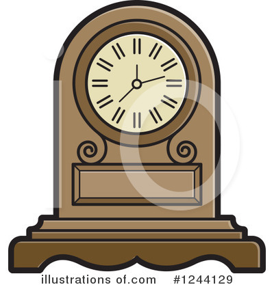 Royalty-Free (RF) Clock Clipart Illustration by Lal Perera - Stock Sample #1244129
