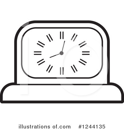 Royalty-Free (RF) Clock Clipart Illustration by Lal Perera - Stock Sample #1244135