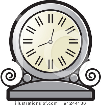 Royalty-Free (RF) Clock Clipart Illustration by Lal Perera - Stock Sample #1244136