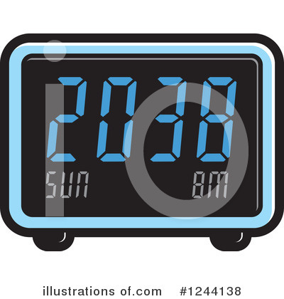Royalty-Free (RF) Clock Clipart Illustration by Lal Perera - Stock Sample #1244138