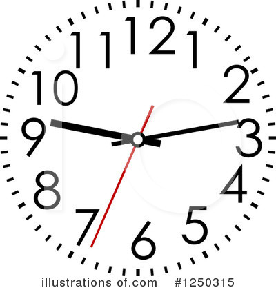 Royalty-Free (RF) Clock Clipart Illustration by Vector Tradition SM - Stock Sample #1250315