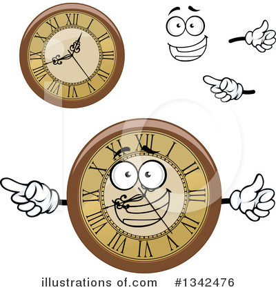 Royalty-Free (RF) Clock Clipart Illustration by Vector Tradition SM - Stock Sample #1342476