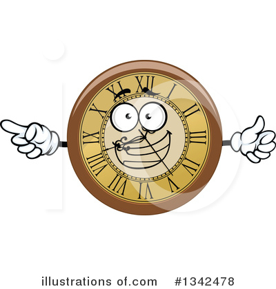 Wall Clock Clipart #1342478 by Vector Tradition SM
