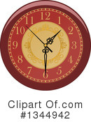 Clock Clipart #1344942 by Vector Tradition SM