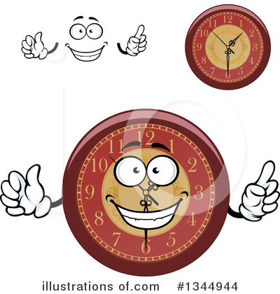 Royalty-Free (RF) Clock Clipart Illustration by Vector Tradition SM - Stock Sample #1344944