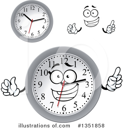 Royalty-Free (RF) Clock Clipart Illustration by Vector Tradition SM - Stock Sample #1351858