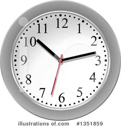 Wall Clock Clipart #1351859 by Vector Tradition SM
