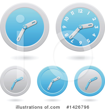 Royalty-Free (RF) Clock Clipart Illustration by cidepix - Stock Sample #1426796