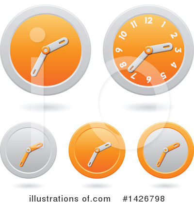 Royalty-Free (RF) Clock Clipart Illustration by cidepix - Stock Sample #1426798