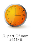 Clock Clipart #45348 by Oligo