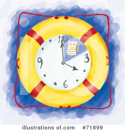 Royalty-Free (RF) Clock Clipart Illustration by inkgraphics - Stock Sample #71899