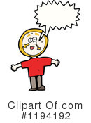 Clock Man Clipart #1194192 by lineartestpilot
