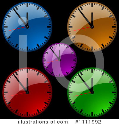 Royalty-Free (RF) Clocks Clipart Illustration by dero - Stock Sample #1111992