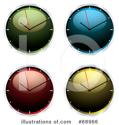 Royalty-Free (RF) Clocks Clipart Illustration by michaeltravers - Stock Sample #68966
