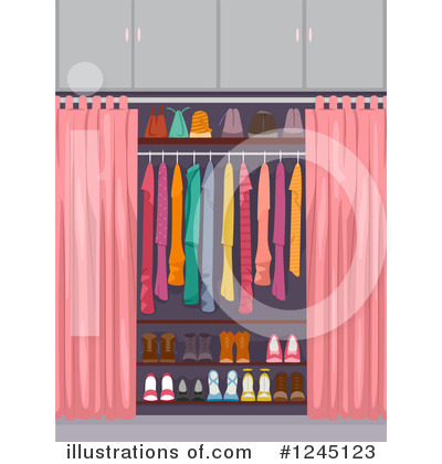 Royalty-Free (RF) Closet Clipart Illustration by BNP Design Studio - Stock Sample #1245123